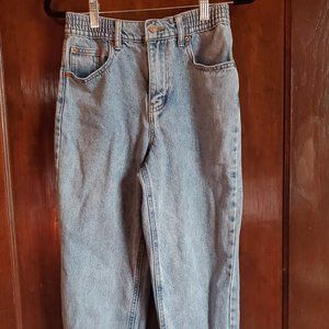 High Waisted Light Wash Mom Jeans